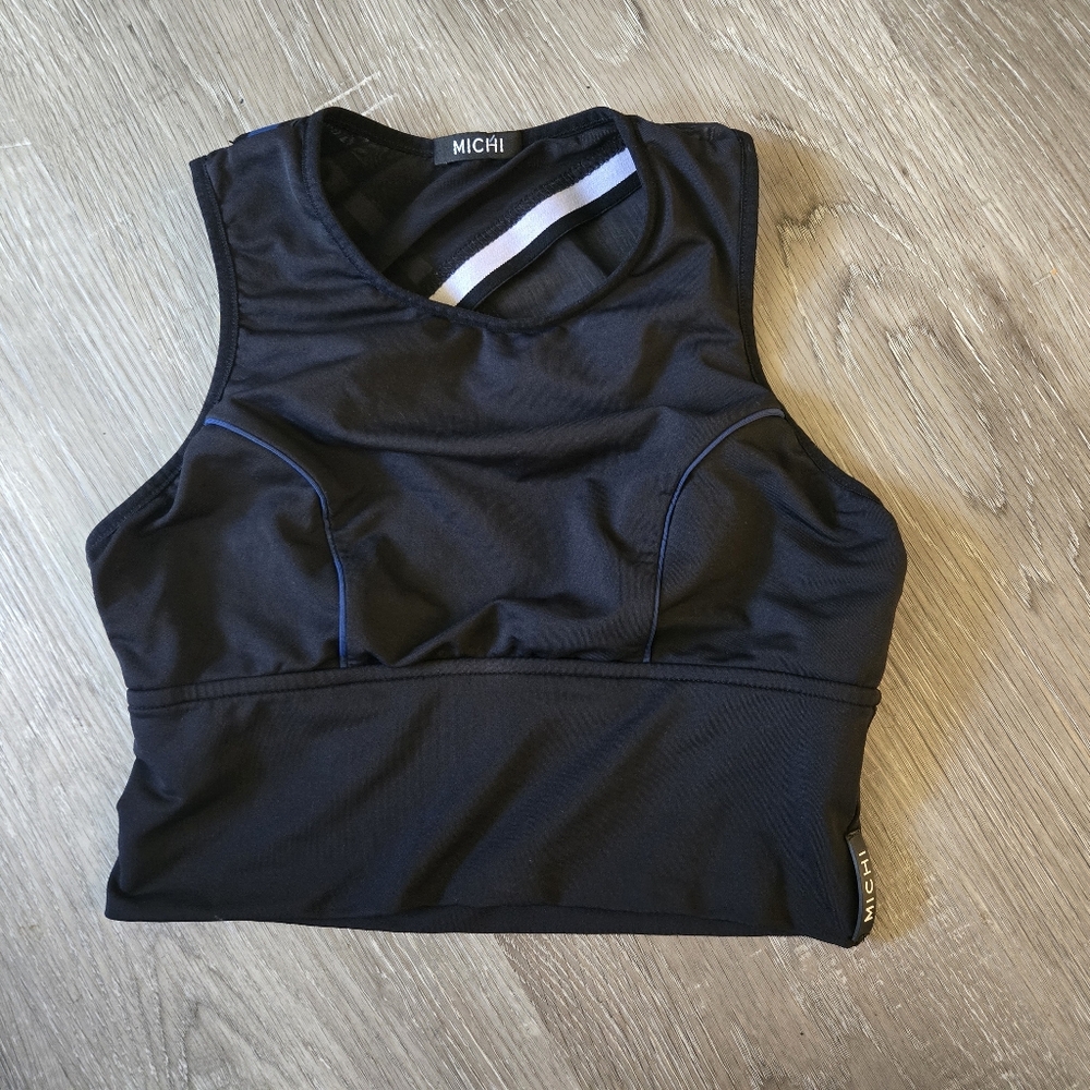 MICHI Black Crop Top